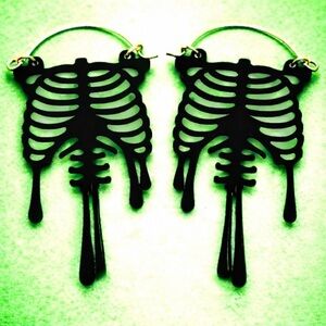 Jewelry | Dripping Ribs Ribcage Spinal Cord Skeleton Gothic Creepy ...